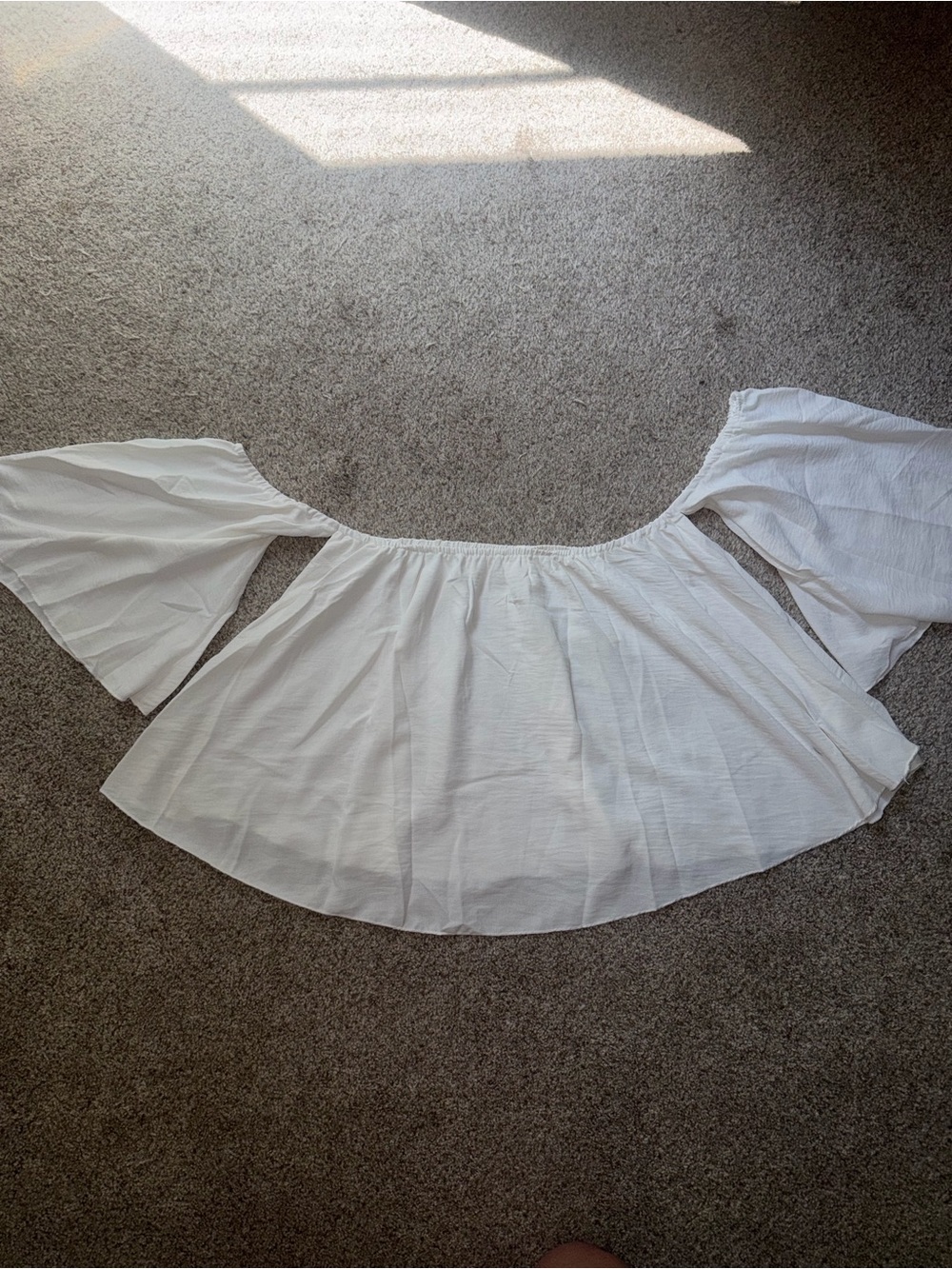 White Off-Shoulder Blouse